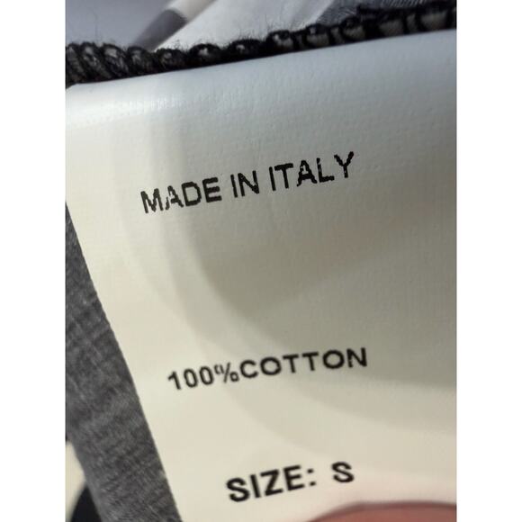 LUNA ALLEGRA V Neck Puff Sleeve Polka Dot Midi Dress Black White Sz S - Picture 13 of 13